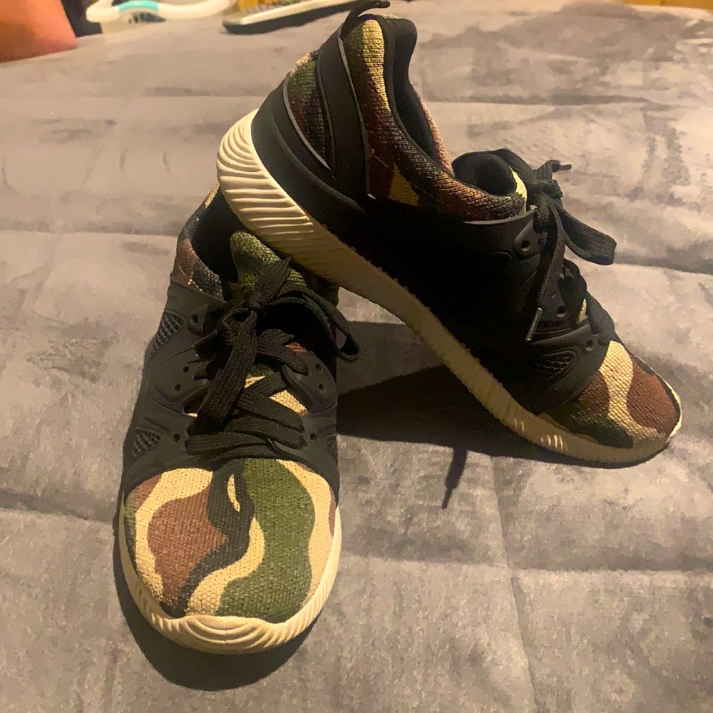 Camo running shoes
